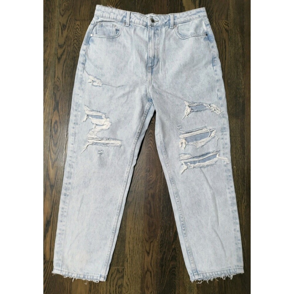 Levi's Reserved Jeans Women's Straight Leg Stone/Acid Wash Distressed EU42US11.5